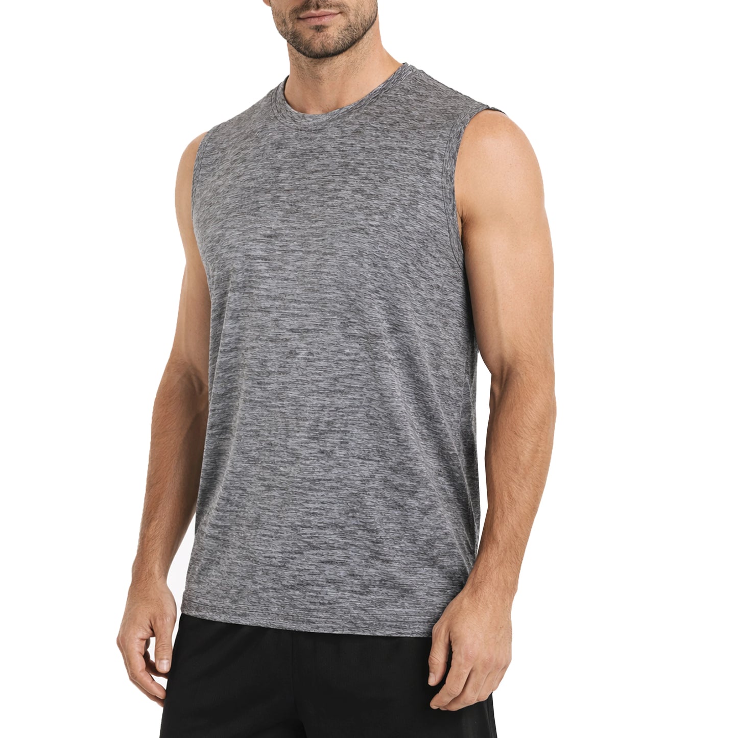 Men's Moisture Wicking Performance Sleeveless Muscle Tee (S - 3XL)