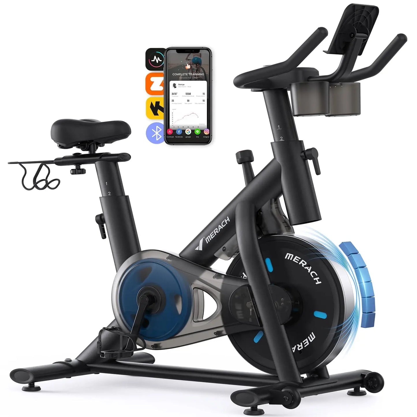 MERACH Magnetic Stationary Bike With Brake Pad And Exclusive App