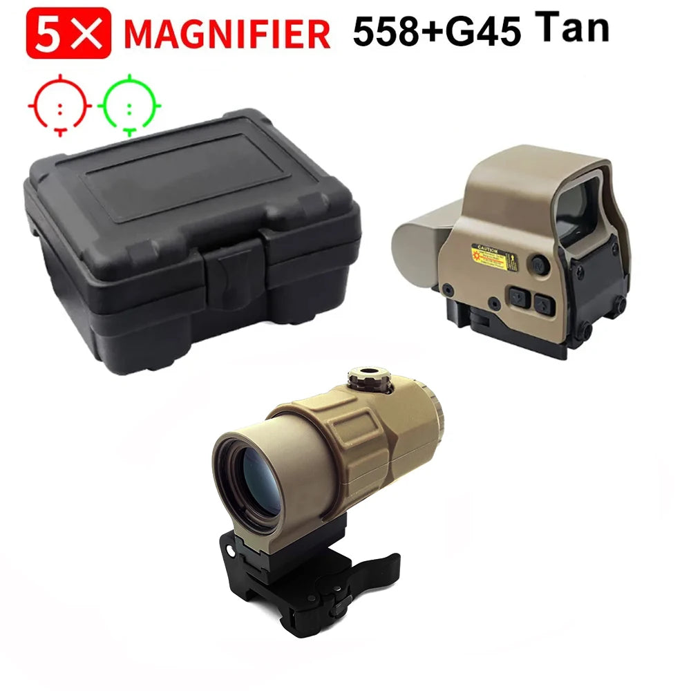 Bestsight 558 Holographic Collimator Sight 68MOA Ring Red Dot
