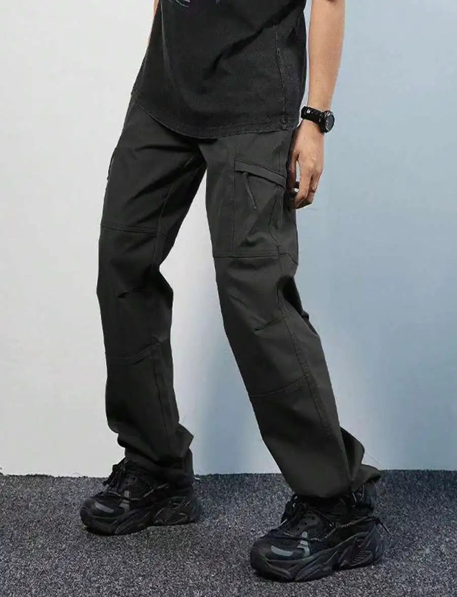 Loose Fit Cargo Trousers For Men With Multi Pocket Outdoor Hiking Climbing Pants