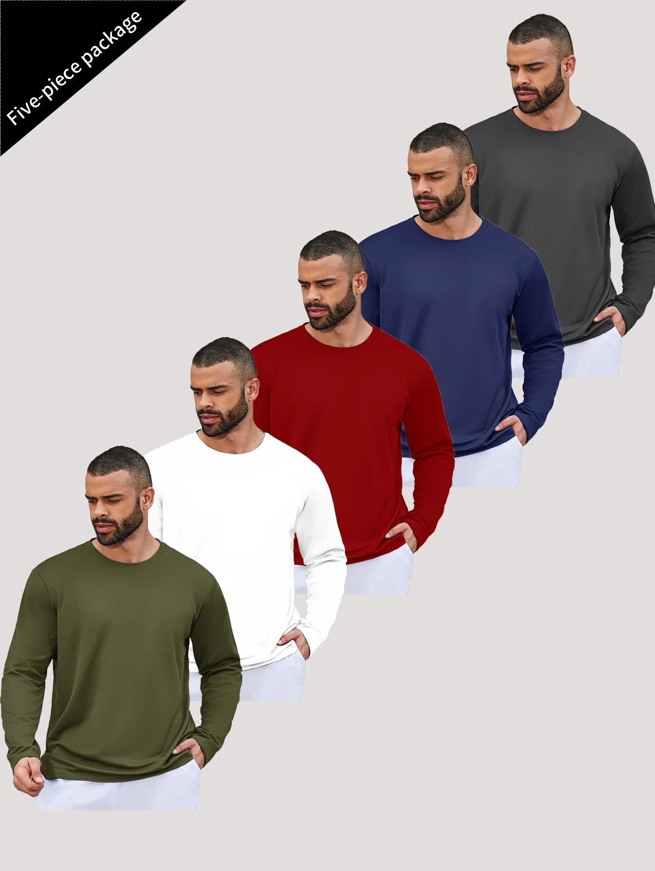 Mens Running Dry Long Sleeve T Shirt For Sun Protection