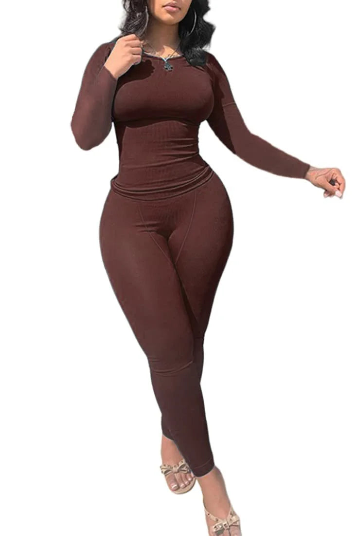 Women Clothing Long sleeves and Leggings Set Exercise wear 2 Piece Set Women