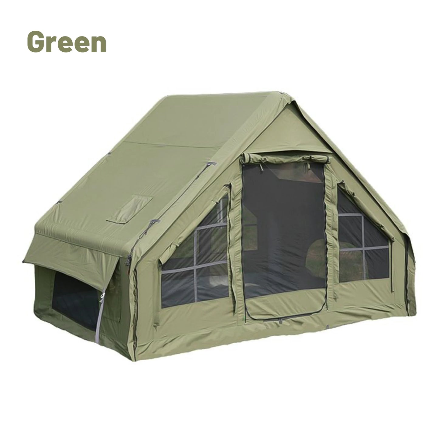 Pakicetus Inflatable Family Camping Tent With Stove Plug