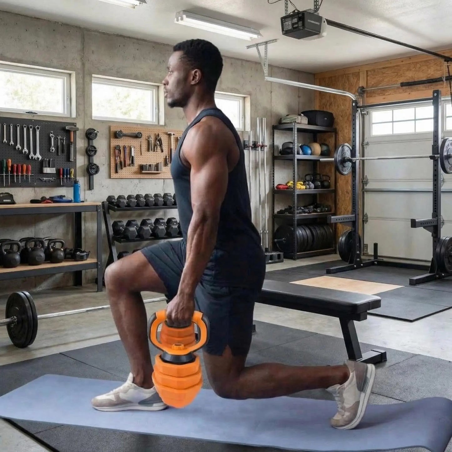 Adjustable Dumbbells Set For Home Gym 4 In 1 Multi Function