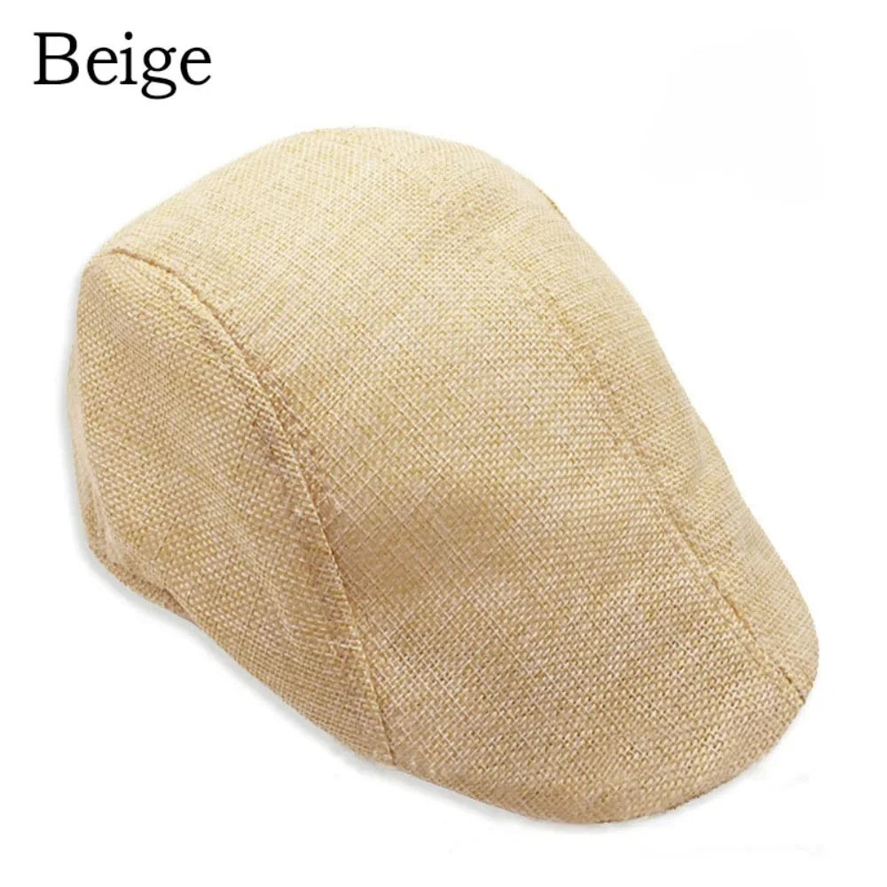 Peaky Newsboy Golf Driving Hat Caps Boys Mens Flat Cap Beret Cabbie Hat Vintage