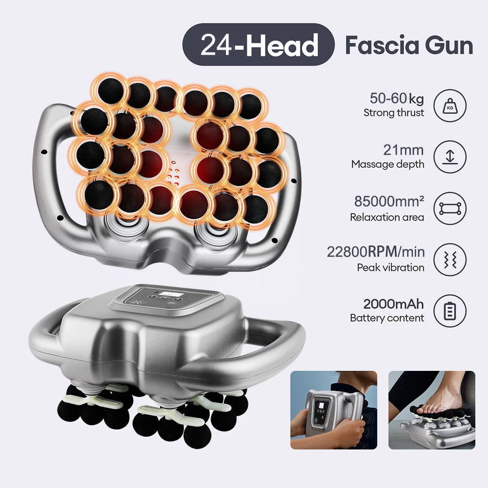 Foreverlily Muscle Massage Gun for Back Neck and Shoulder Relief