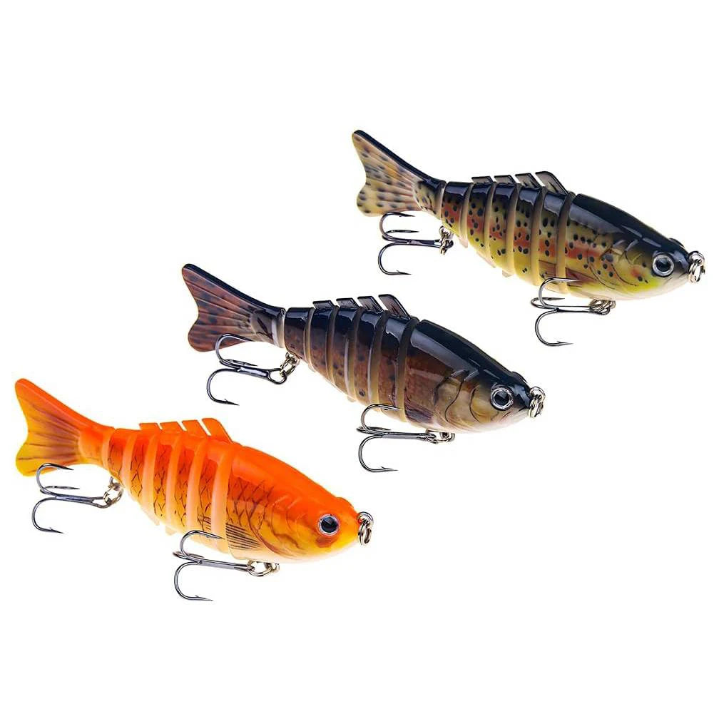 Sinking Wobblers Fishing Lures Lifelike Multi Jointed Swimbait 10cm 16g Multi-Section Hard Bait for Pike Bass Trout