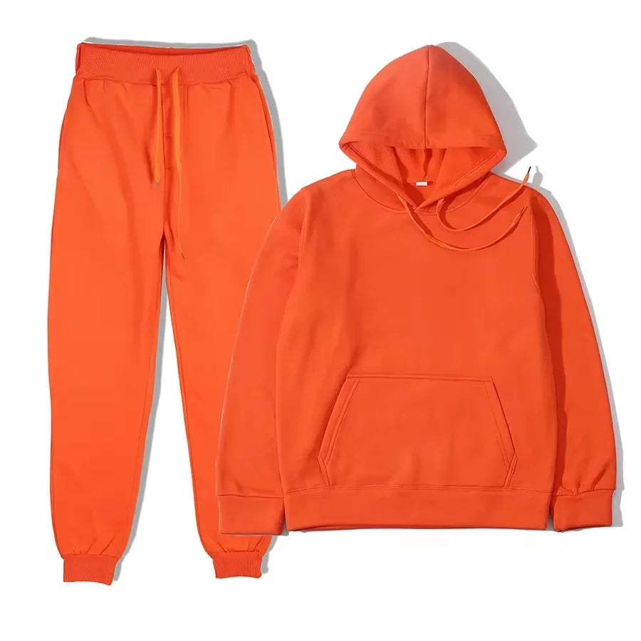 Winter Tracksuit Women Two Piece Set Oversized Hoodie and Pants