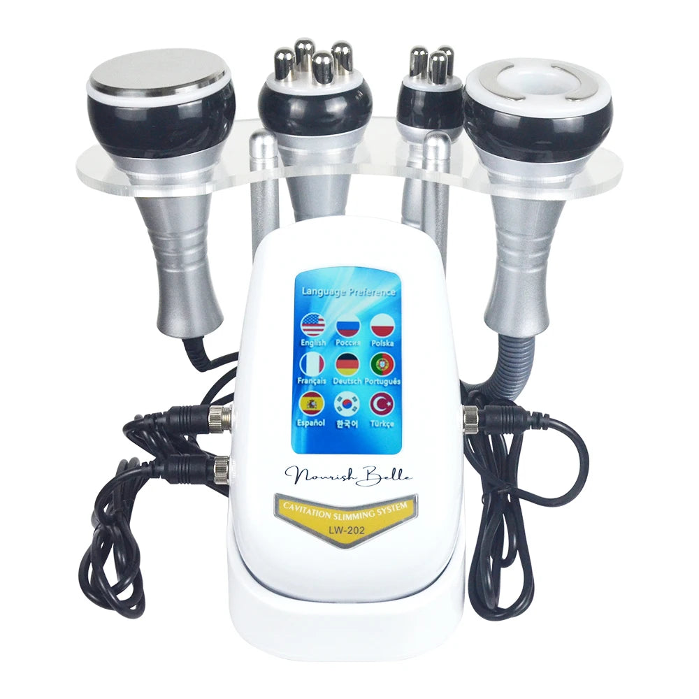 4 In 1 40K Ultrasonic Cavitation Machine Body Slimming Weight Loss Facial Skin Tightening And Lifting