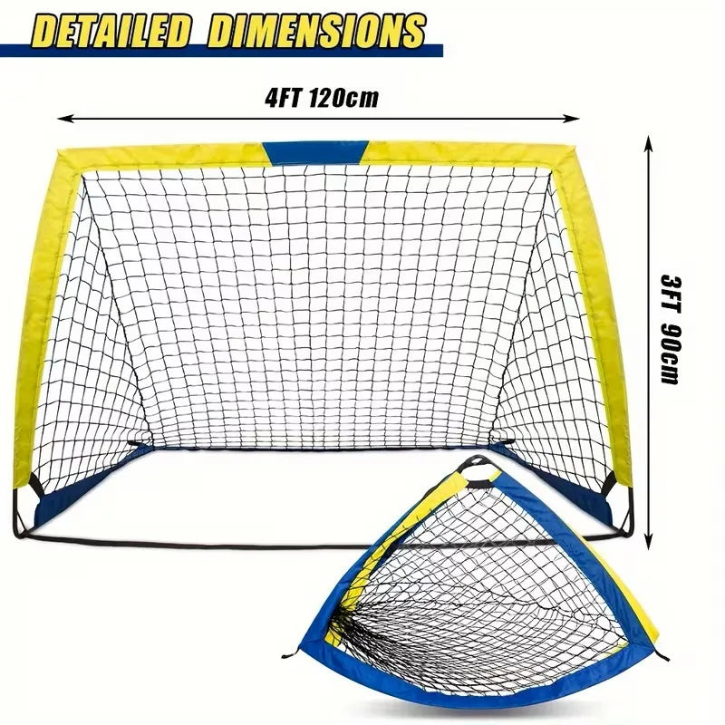 Portable Soccer Goal Net Set for Backyard and Indoor Play