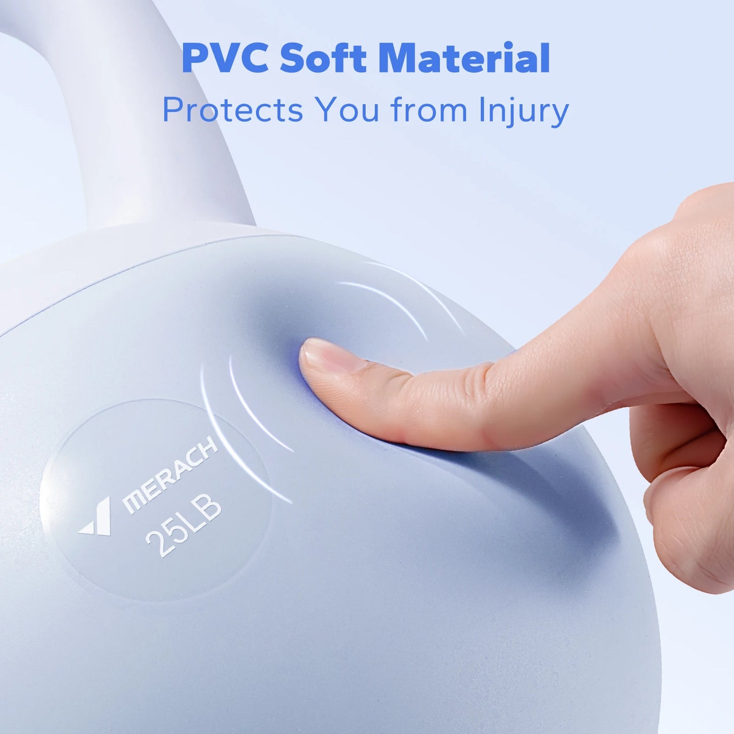 MERACH Soft Kettlebell Non-Slip Wide-Grip Handle Cushioned Horizontal Base Filled with Fine Mineral Sand Premium Kettle Bell