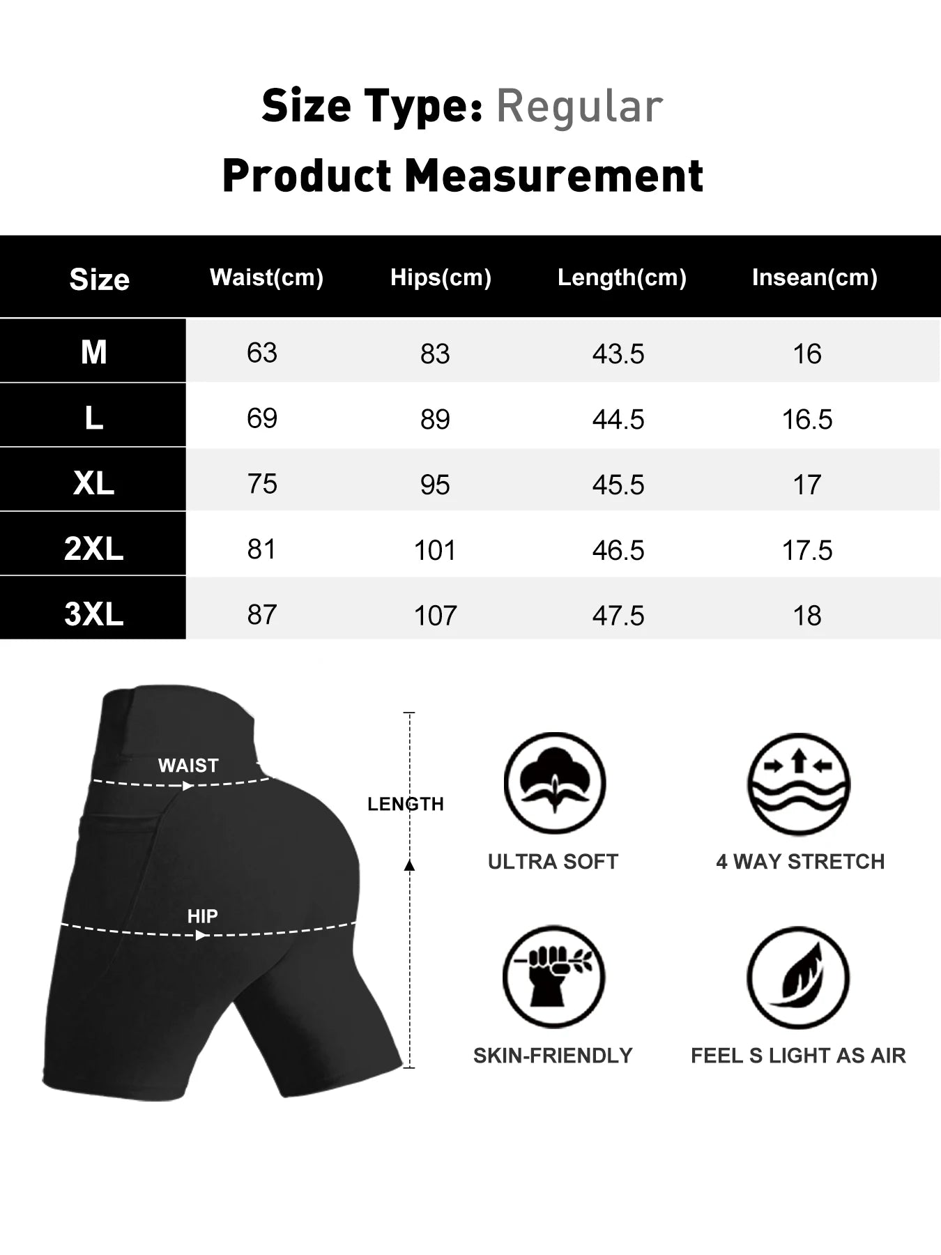 5 Pack Women's High Waisted Biker Shorts with Pockets  - Tummy Control No See-Through Workout Gym Shorts - Super Soft High-Elas