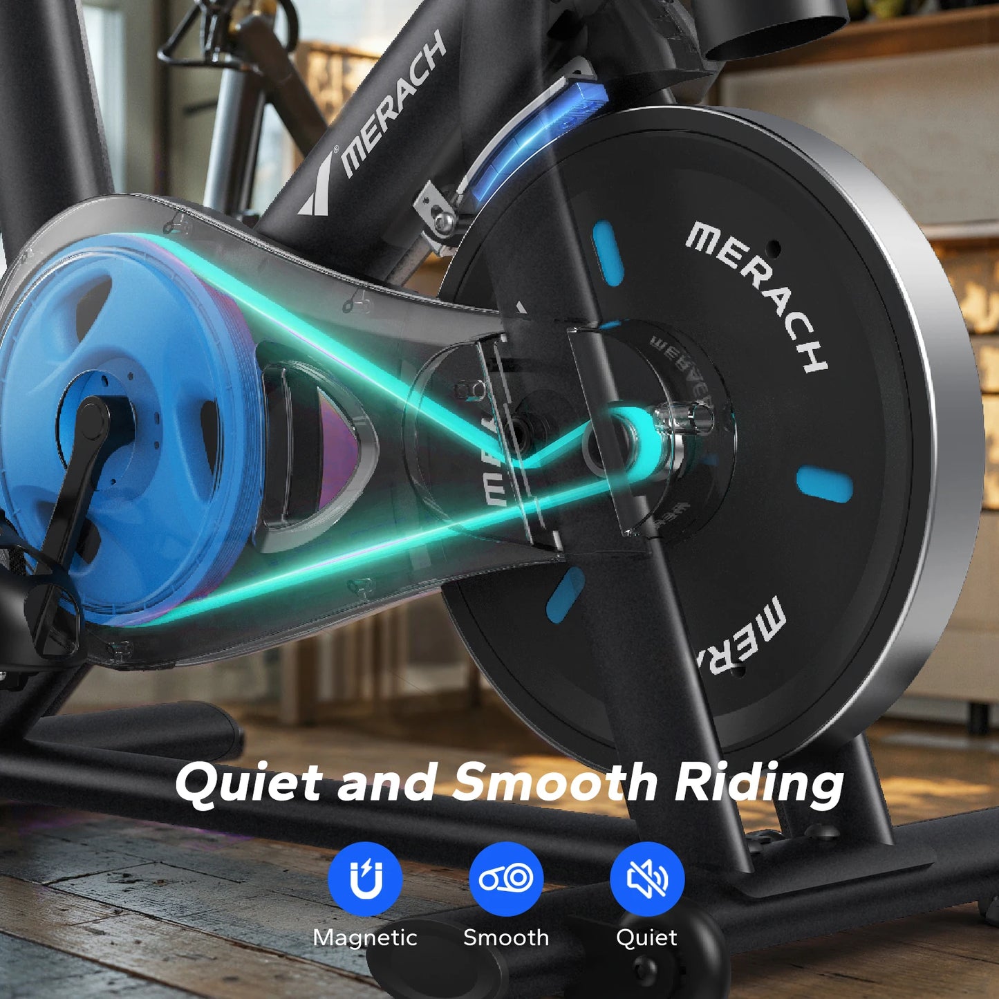 MERACH Magnetic Stationary Bike With Brake Pad And Exclusive App