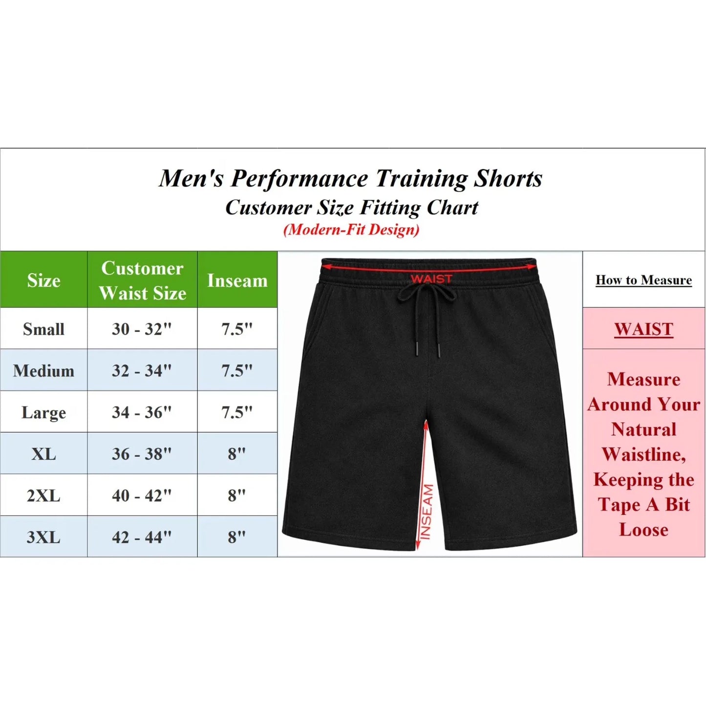 Men's 3 Pack Performance Training Shorts With Zipper Pockets