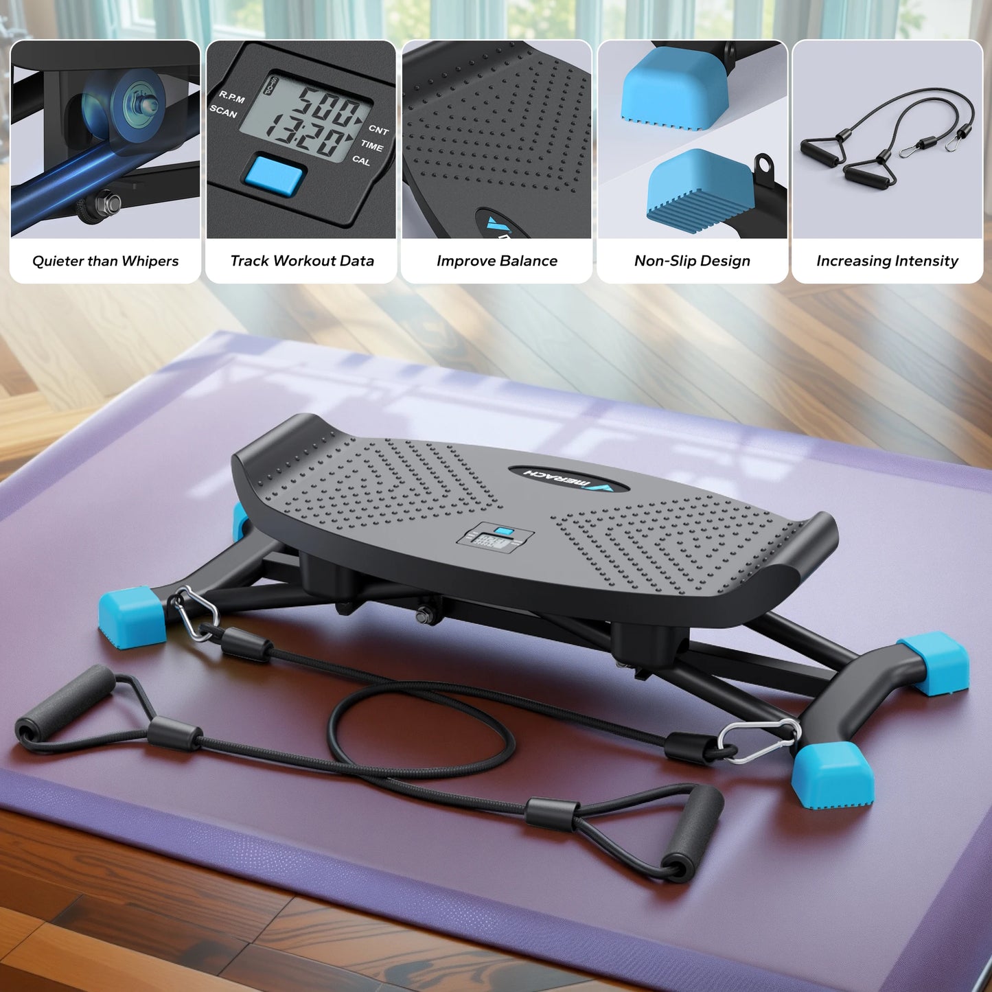 MERACH Ski Machine Simulated Ski Training for Full Body Workout