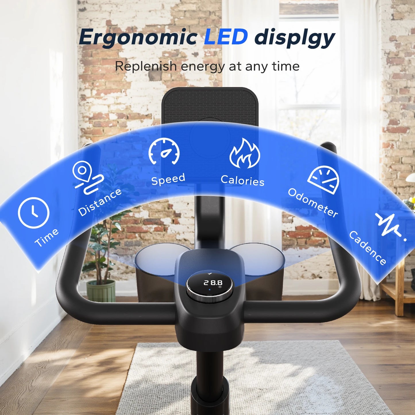 MERACH Magnetic Stationary Bike With Brake Pad And Exclusive App