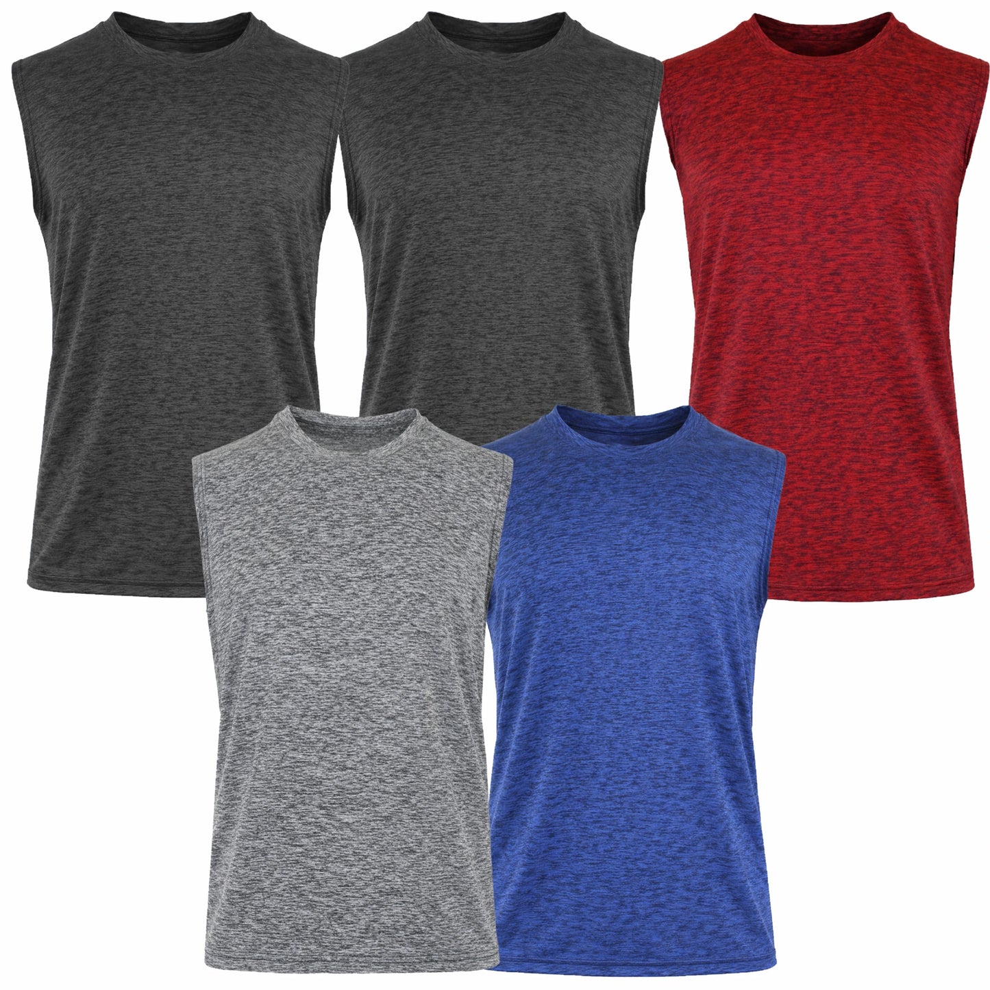 Men's Moisture Wicking Performance Sleeveless Muscle Tee (S - 3XL)