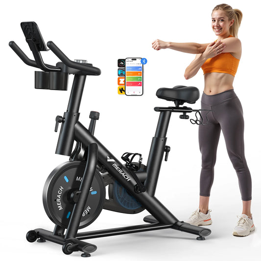 MERACH Magnetic Stationary Bike With Brake Pad And Exclusive App