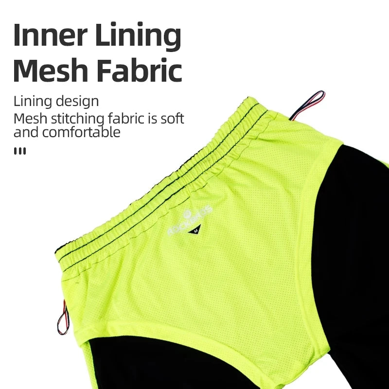 Rockbros Quick Dry Reflective Men And Women Cycling Shorts