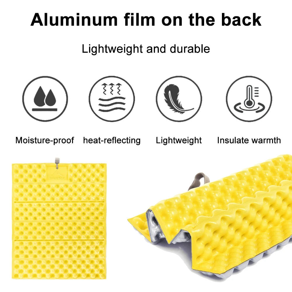 Widesea Foldable Mat Seat Ultralight Camping Pad Waterproof XPE Foam