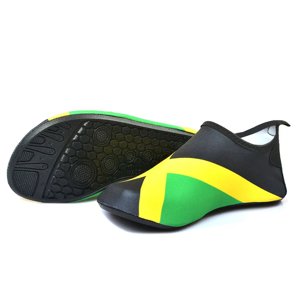 Quick-Dry Water Shoes Unisex Beach Footwear For Surfing Jamaica Flag
