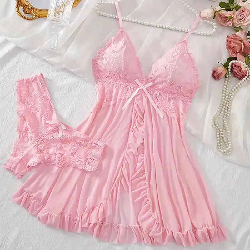 Women's Cotton Sleeveless Pajamas Lightweight Nightwear With Deep V Neck