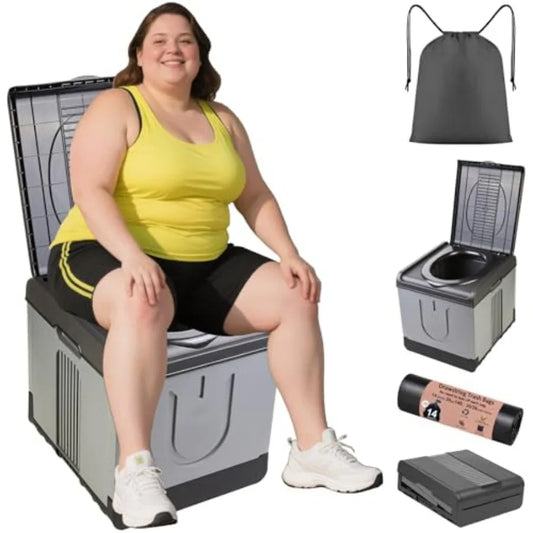 Portable Camping Toilet Foldable Travel Potty for Outdoor Trips