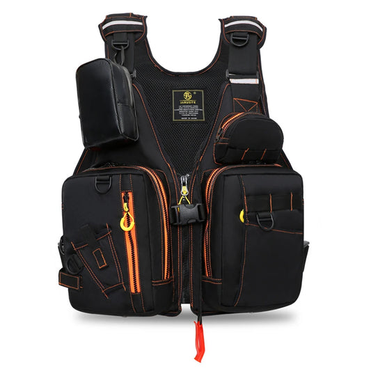 NONECN Outdoor Fishing Life Jacket Vest With Pockets Buoyant Material