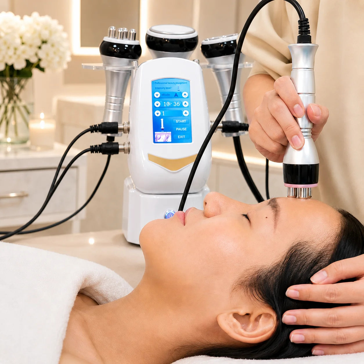Professional 40Khz Cavitation Machine for Body Slimming And Fat Burning with RF Massage Shaping Device Overseas Warehouse Shipme