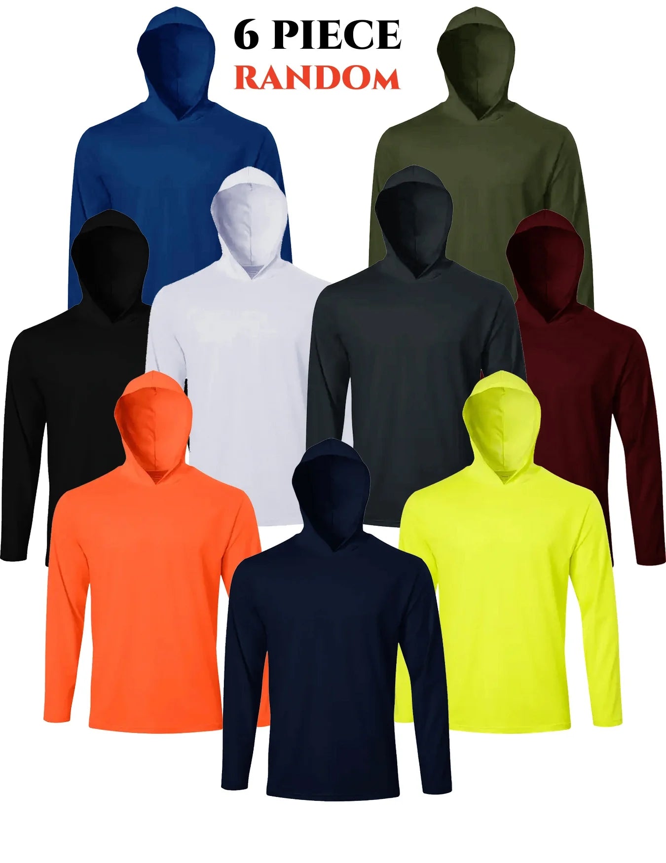 Men's Quick Dry Hooded Long Sleeve Polyester Shirt