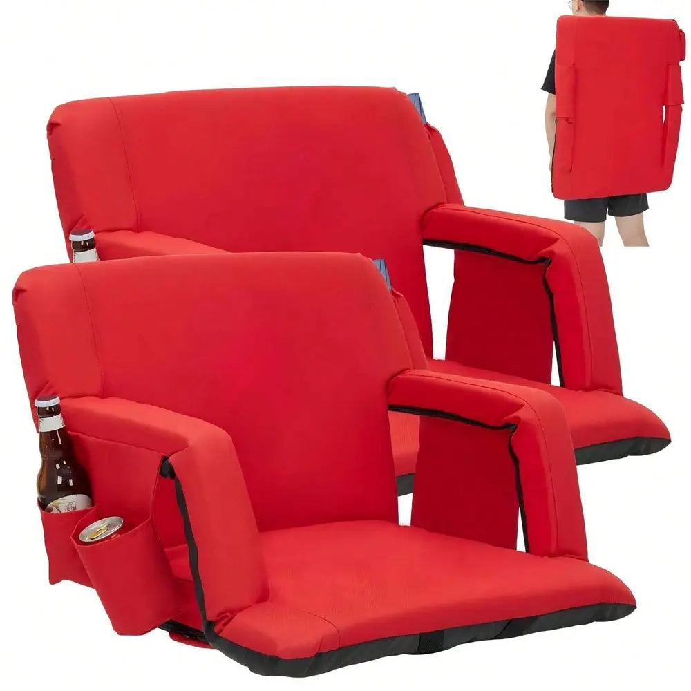20 Stadium Seat,Wide Stadium Seats With Back Support,6Position Adjustable Bleacher Chairs,Folding Bleacher Seats Stadium Chair