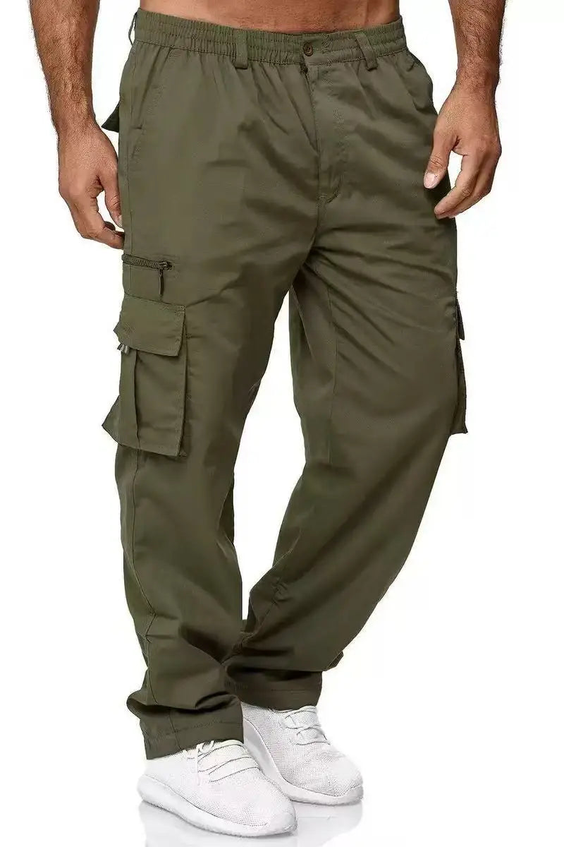 Men's Performance Flex Stretch Cargo Pants for Everyday Comfort