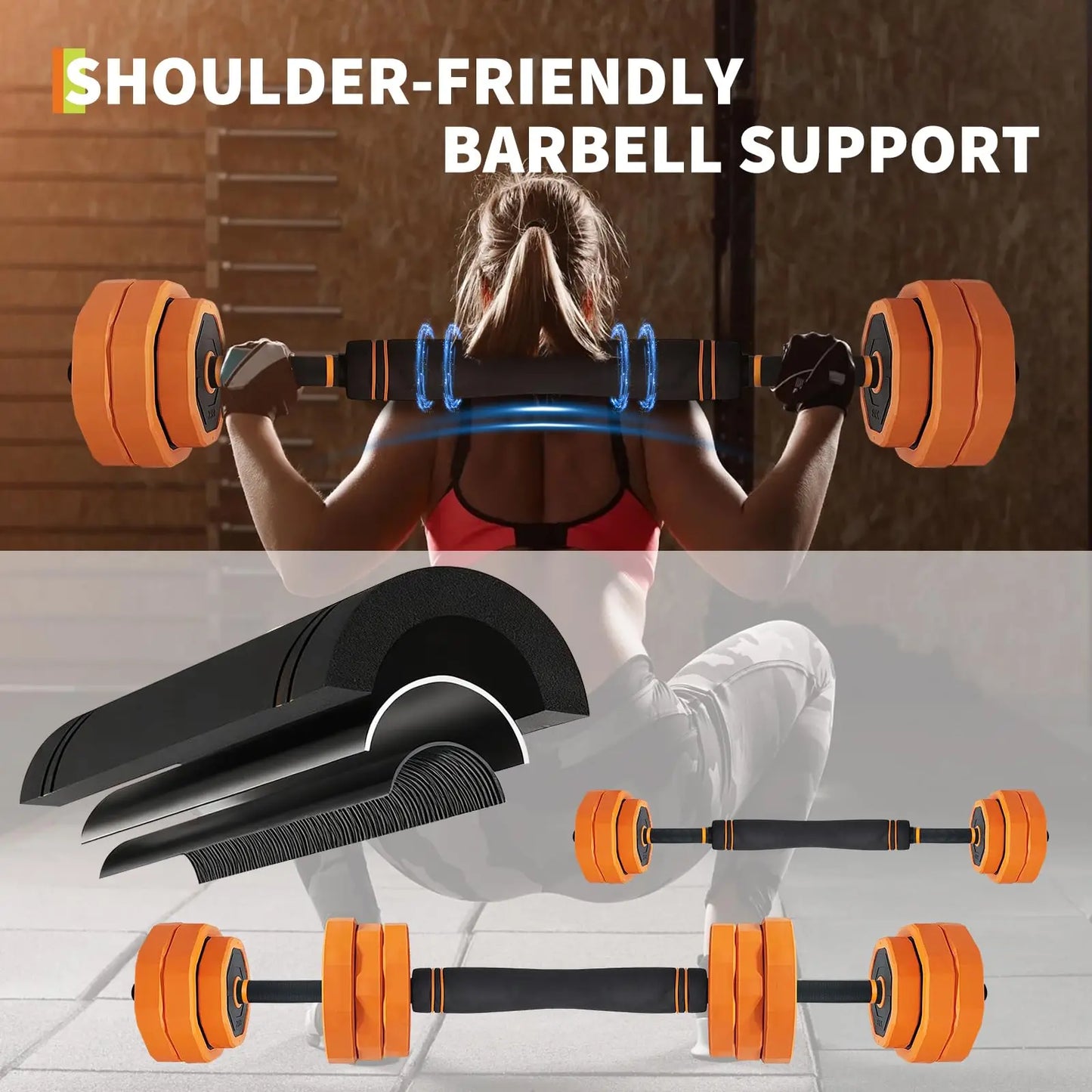Adjustable Dumbbells Set For Home Gym 4 In 1 Multi Function