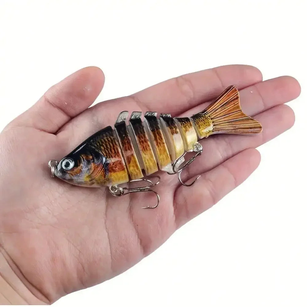Multi Jointed 7 Segment Swimbait Lure Kit Freshwater Saltwater