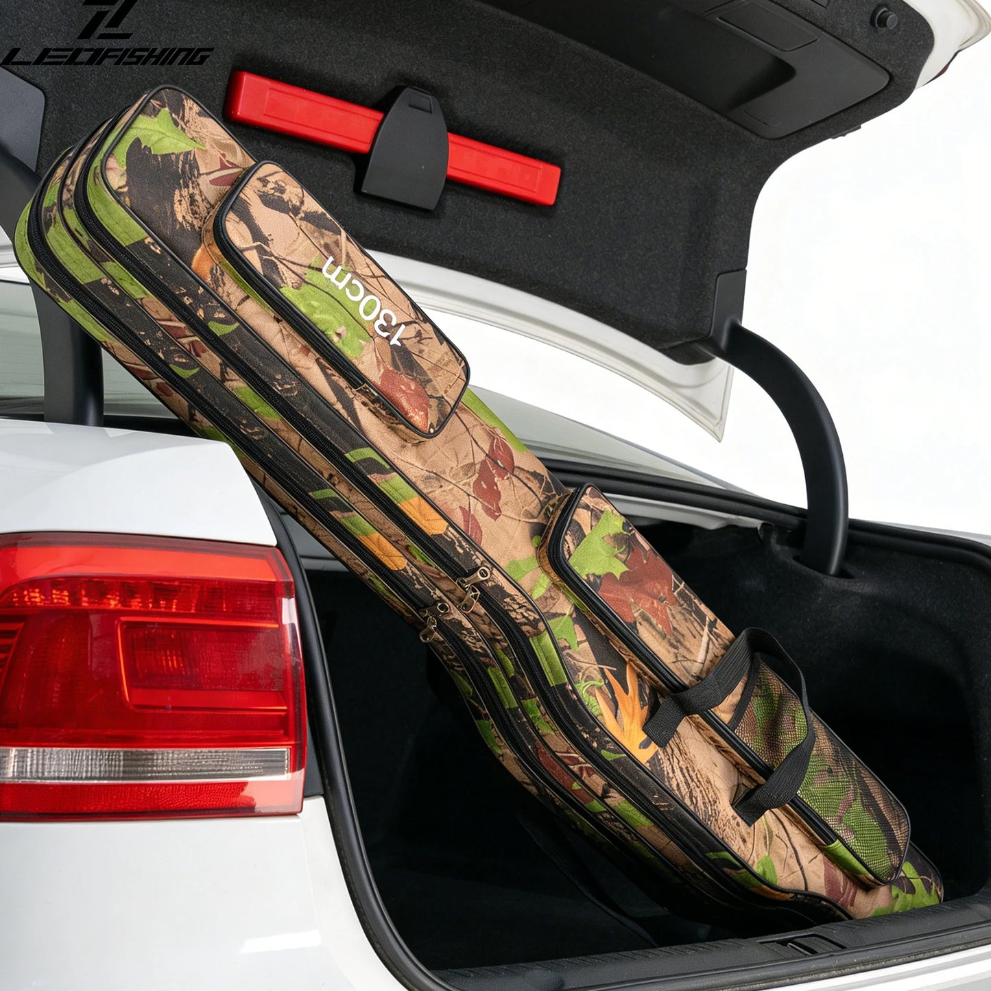Fishing Pole Storage Bag Waterproof Oxford Fishing Reel Tackle Storage Bag Case Large Capacity for Men Travel Gift