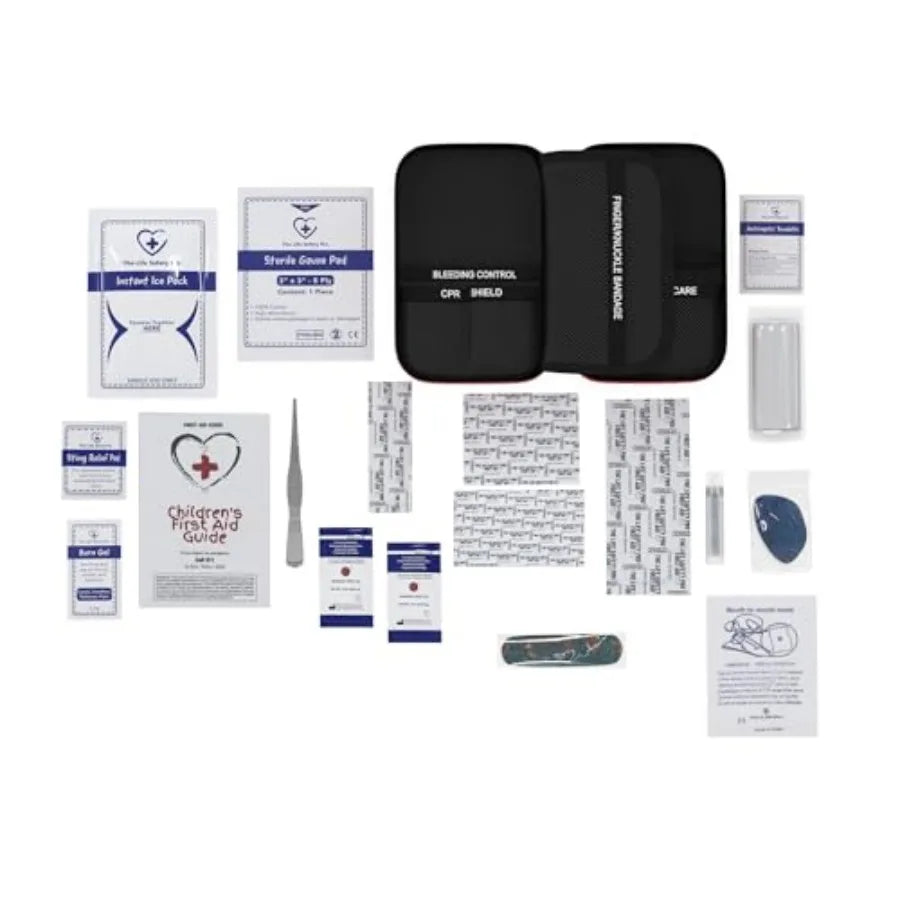 First Aid and CPR Kit for Children and Toddlers With Bandages