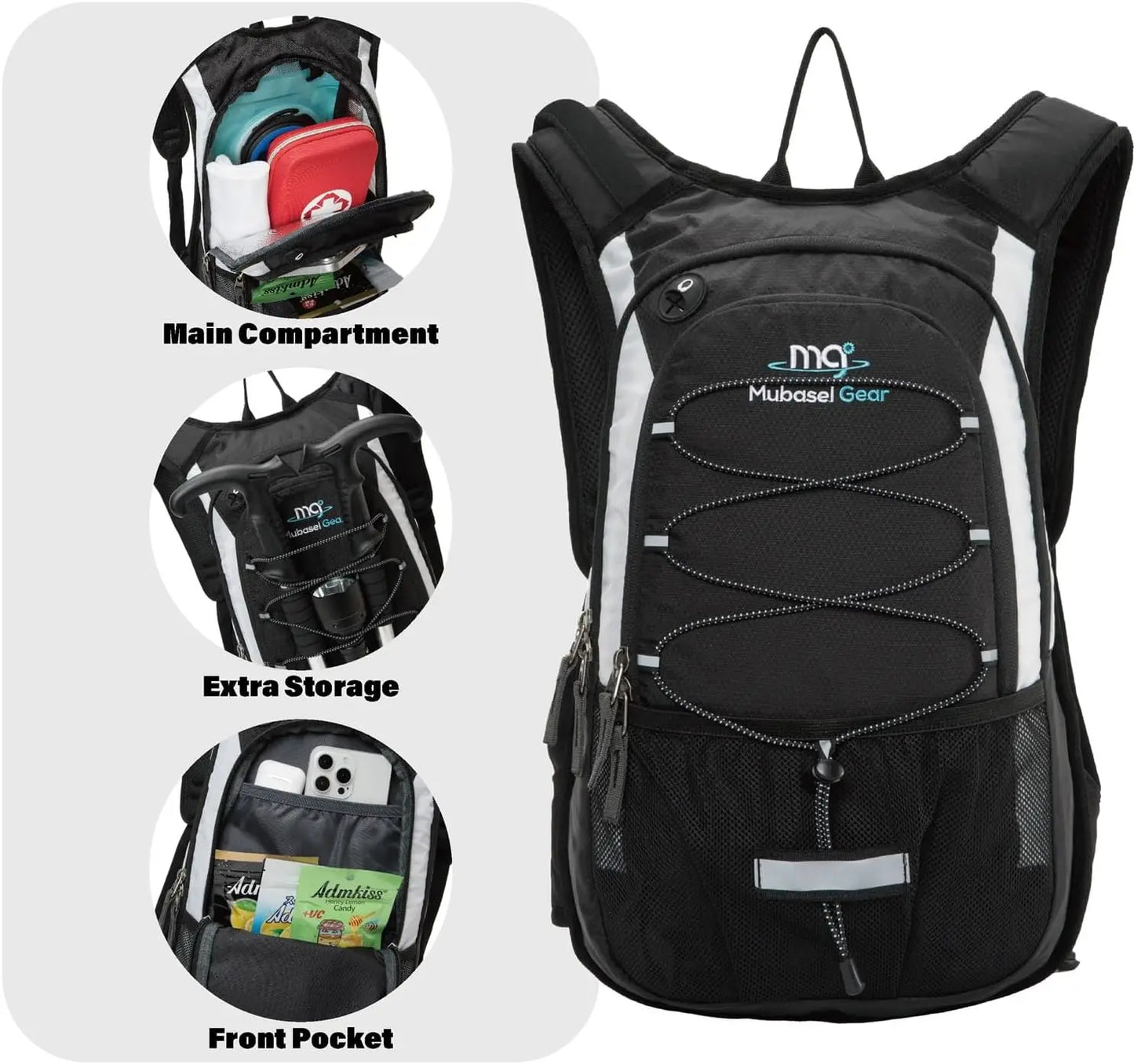 Insulated Hydration Backpack With Bladder For Hiking And Running