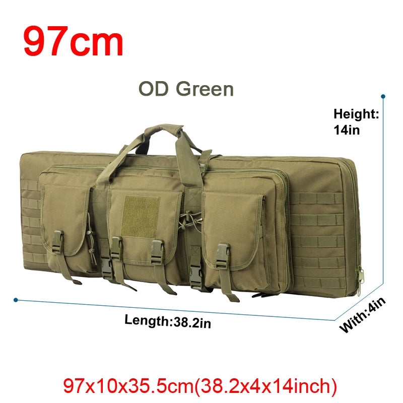 LQARMY Tactical Double Rifle Case MOLLE System