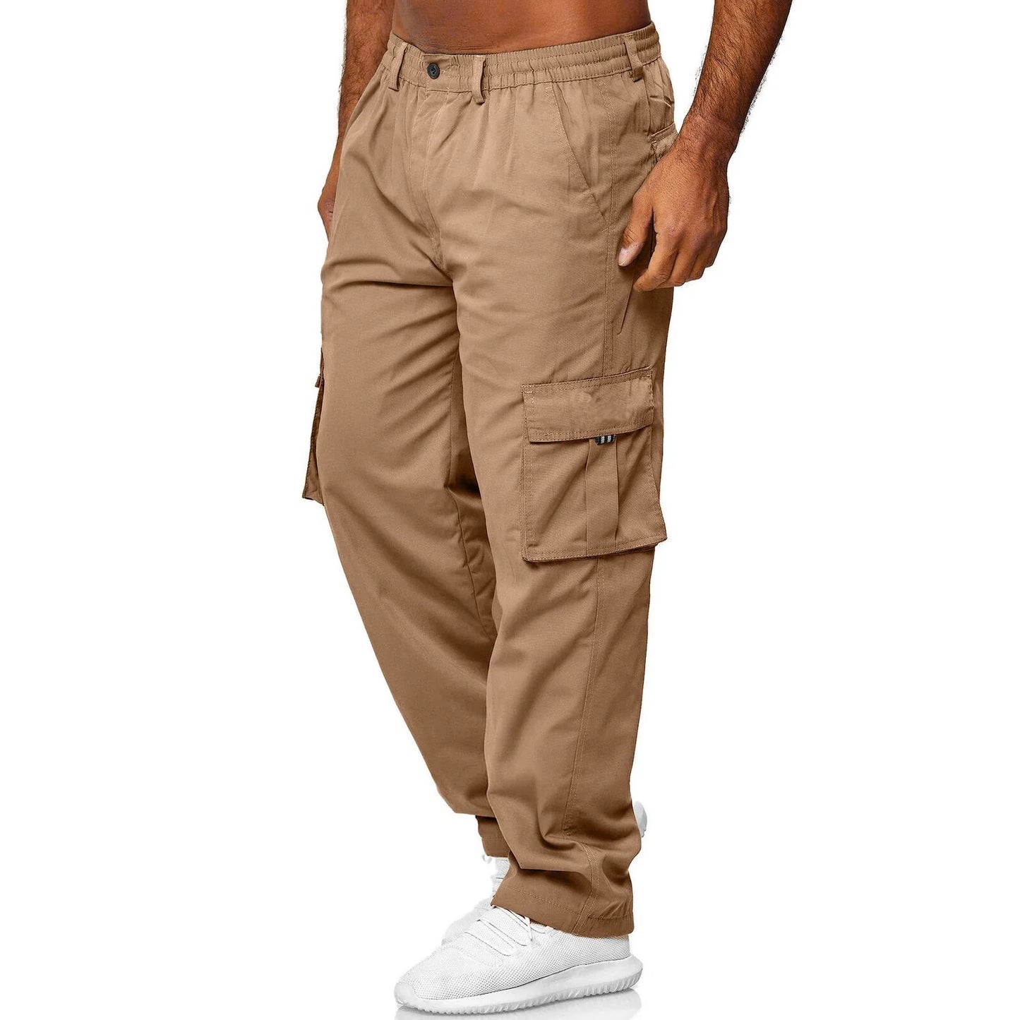 Men's Performance Flex Stretch Cargo Pants for Everyday Comfort