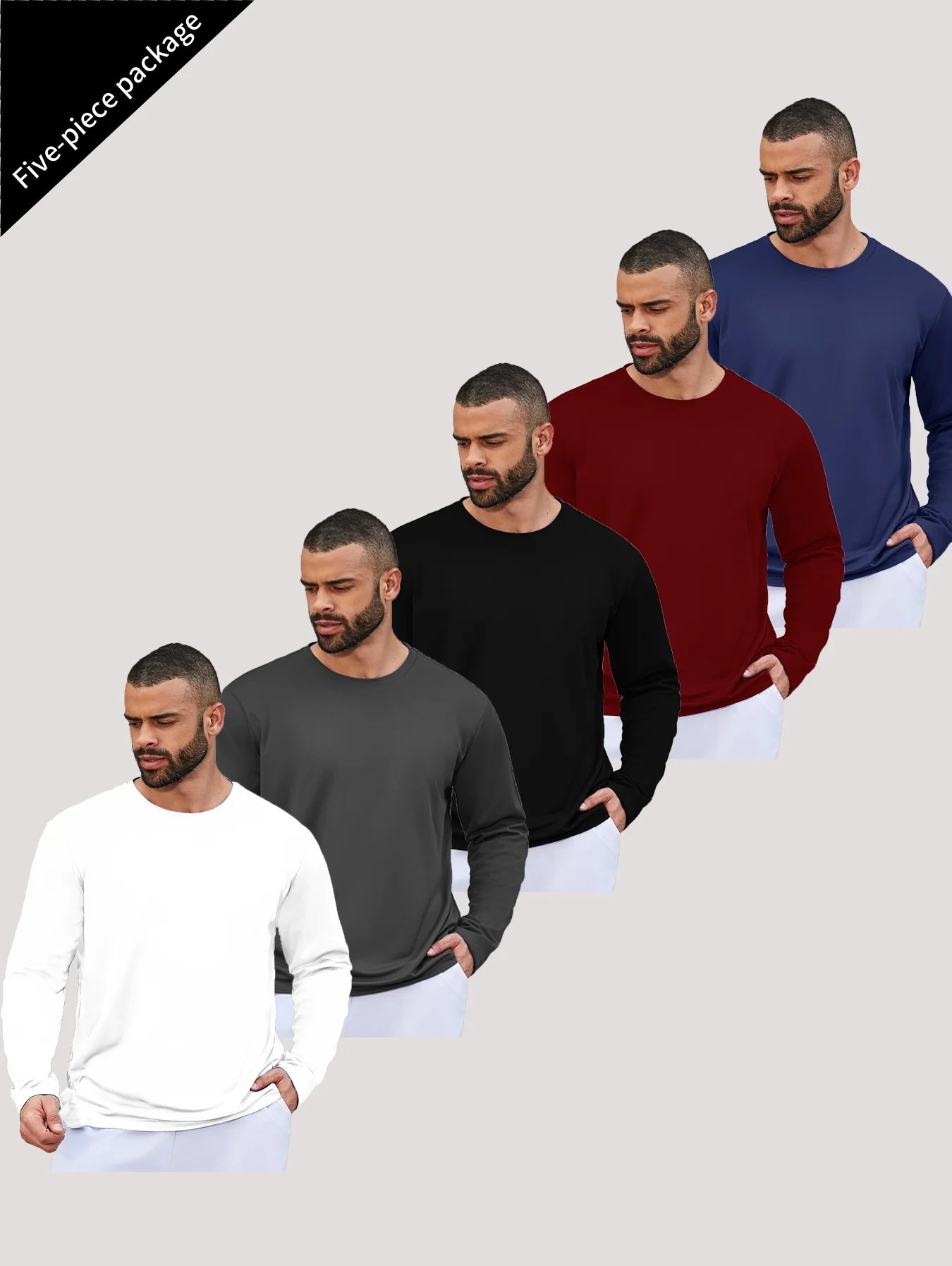Mens Running Dry Long Sleeve T Shirt For Sun Protection