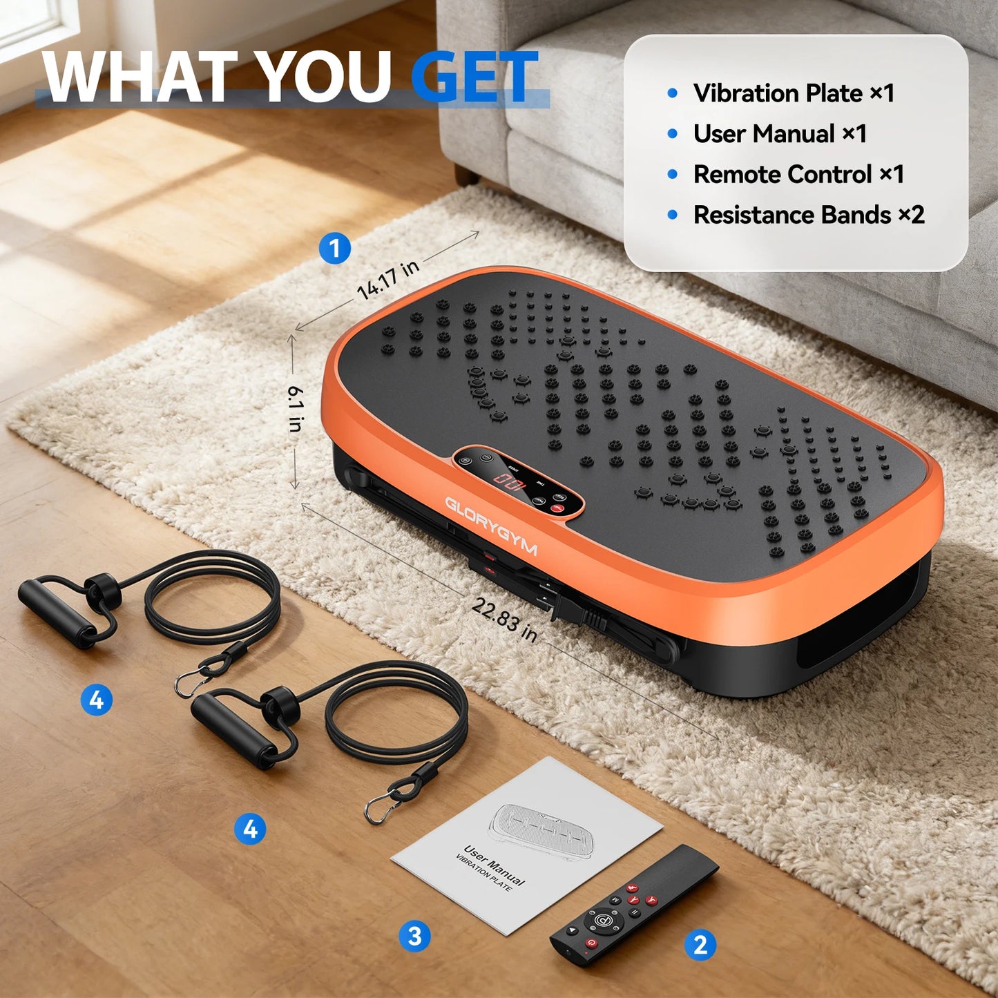 Vibration Plate Fat Burning Machine 120 Levels Quiet Operation