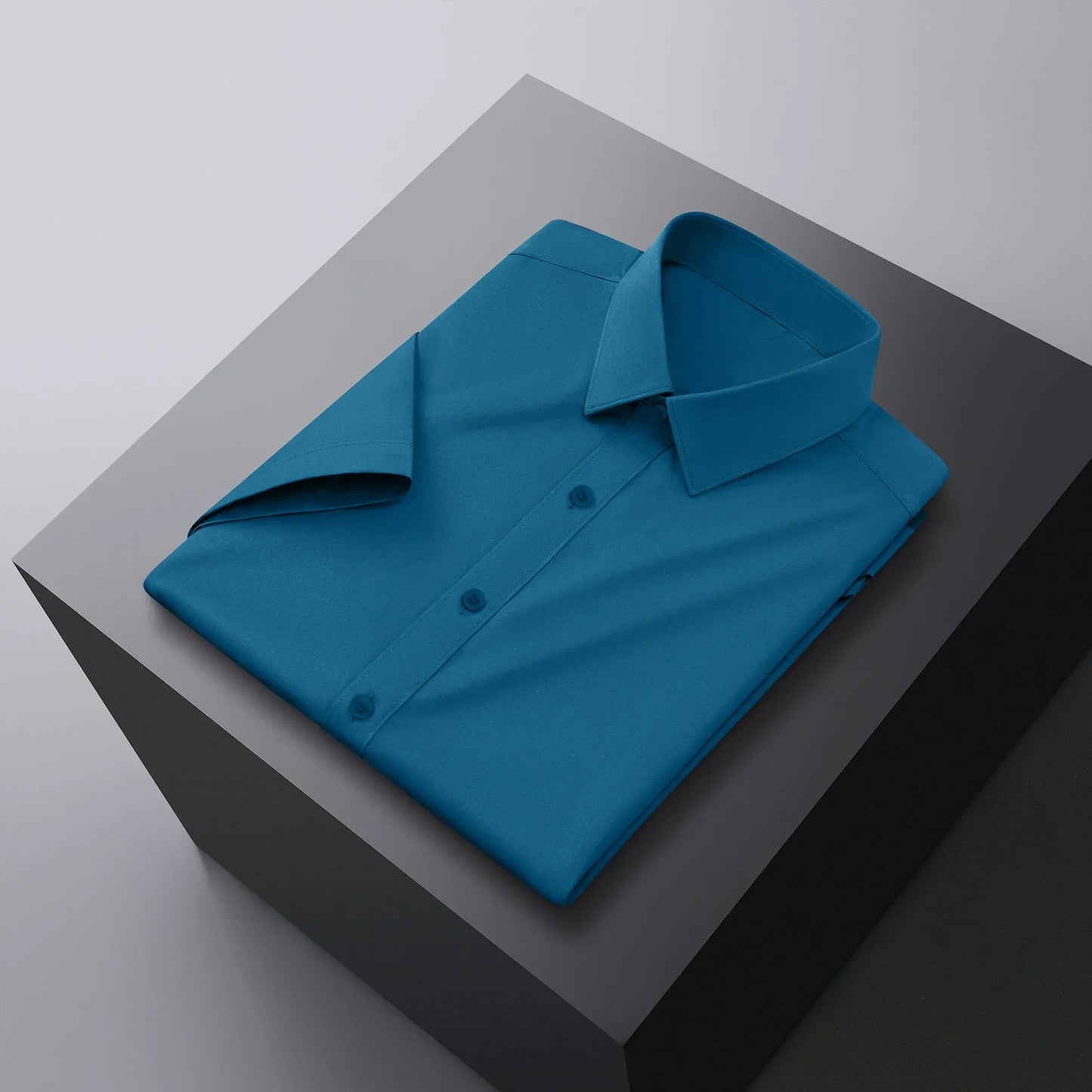 Men's Short Sleeve Business Casual Shirt No Ironing