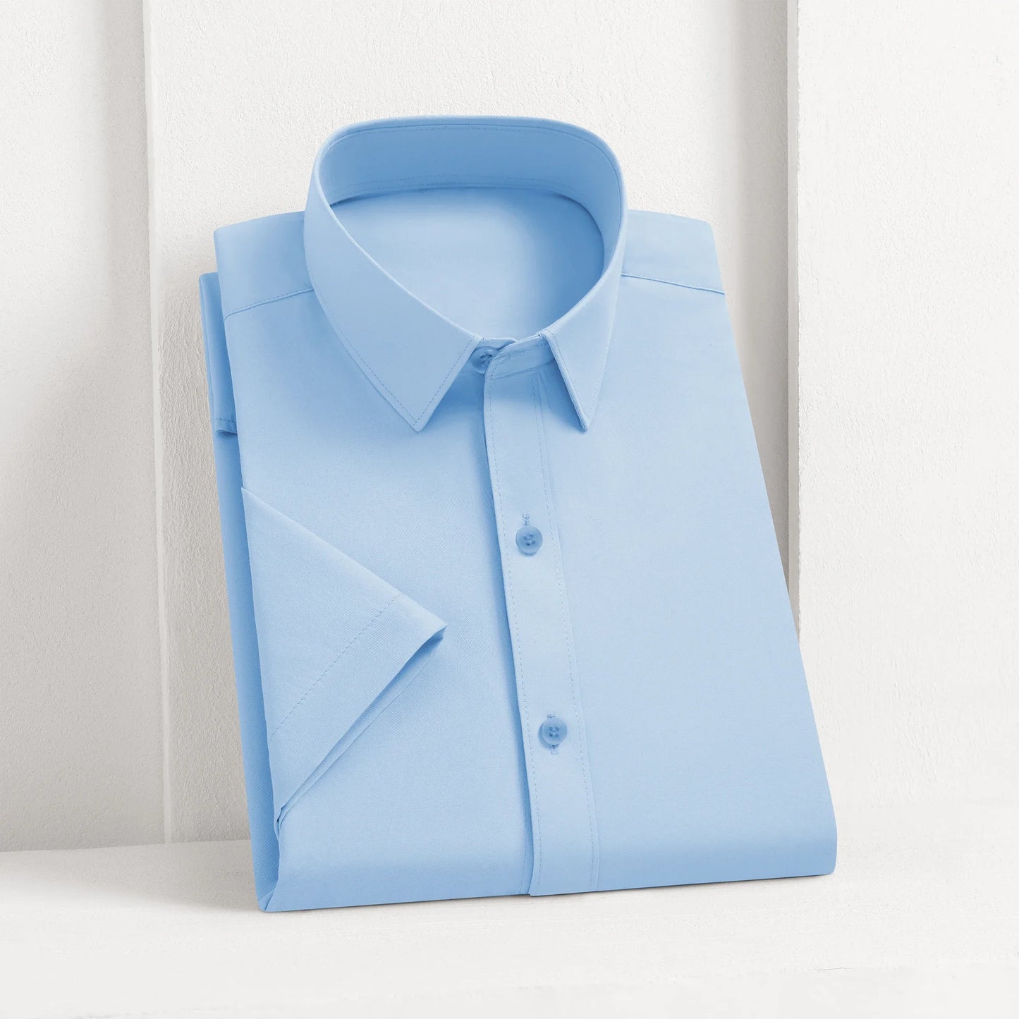 Men's Short Sleeve Business Casual Shirt No Ironing
