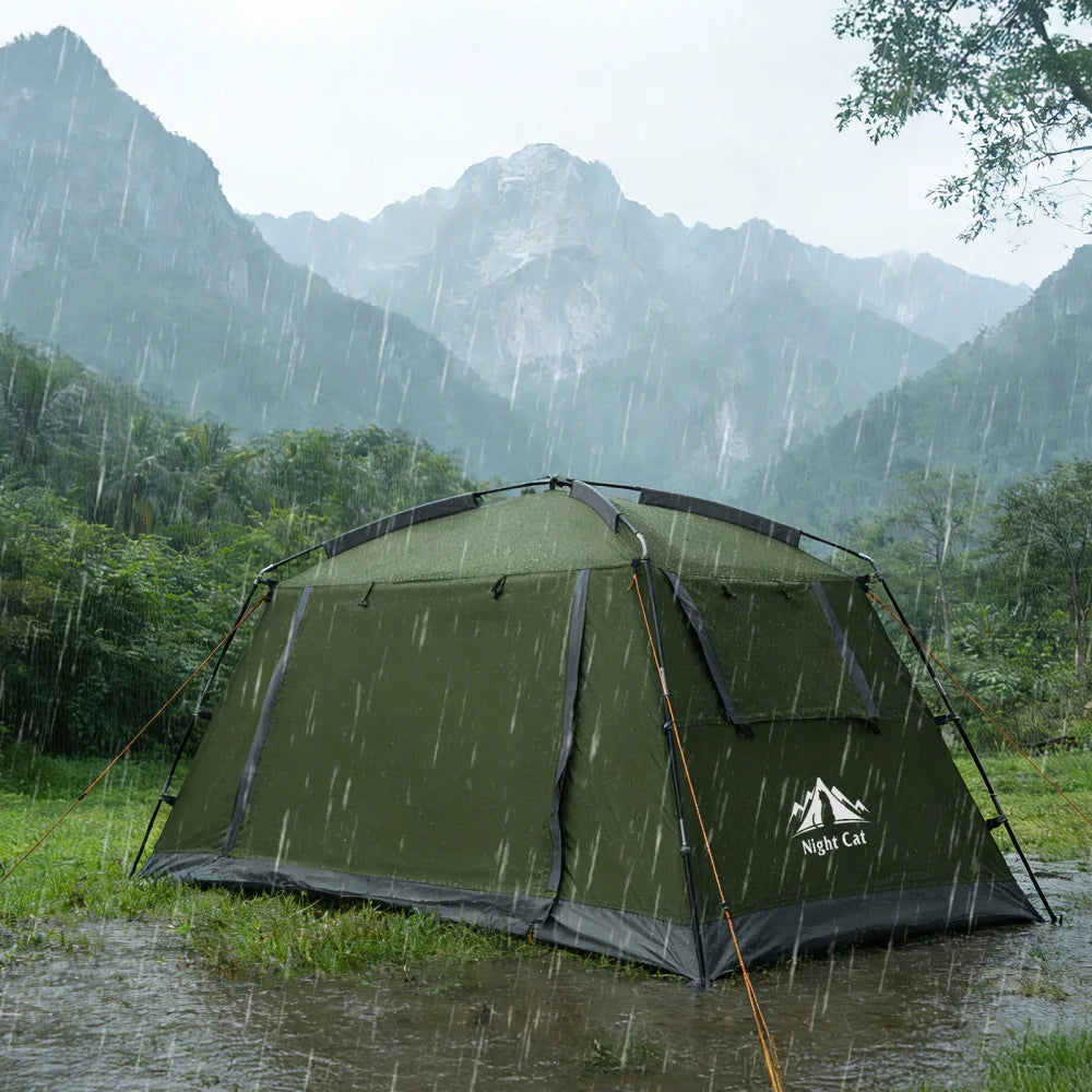 Night Cat Backpacking Tent Camping Waterproof Quick Setup For Outdoors