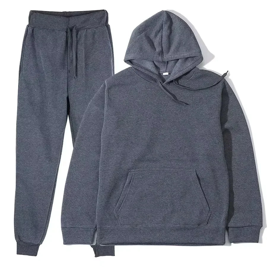 Winter Tracksuit Women Two Piece Set Oversized Hoodie and Pants
