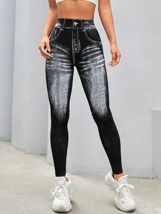 Women Seamless High Waisted Jeggings With Tummy Control