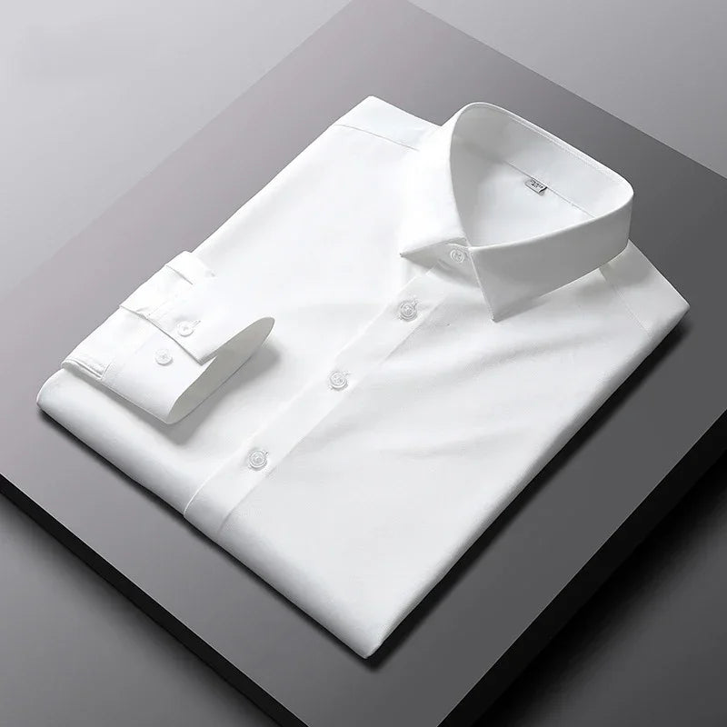 Men's Casual Long Sleeve Shirt Non Ironing Wrinkle Resistant
