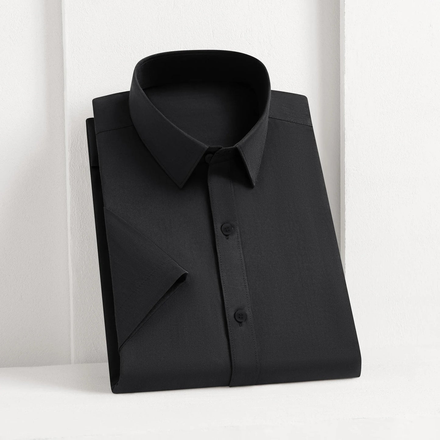 Men's Short Sleeve Business Casual Shirt No Ironing