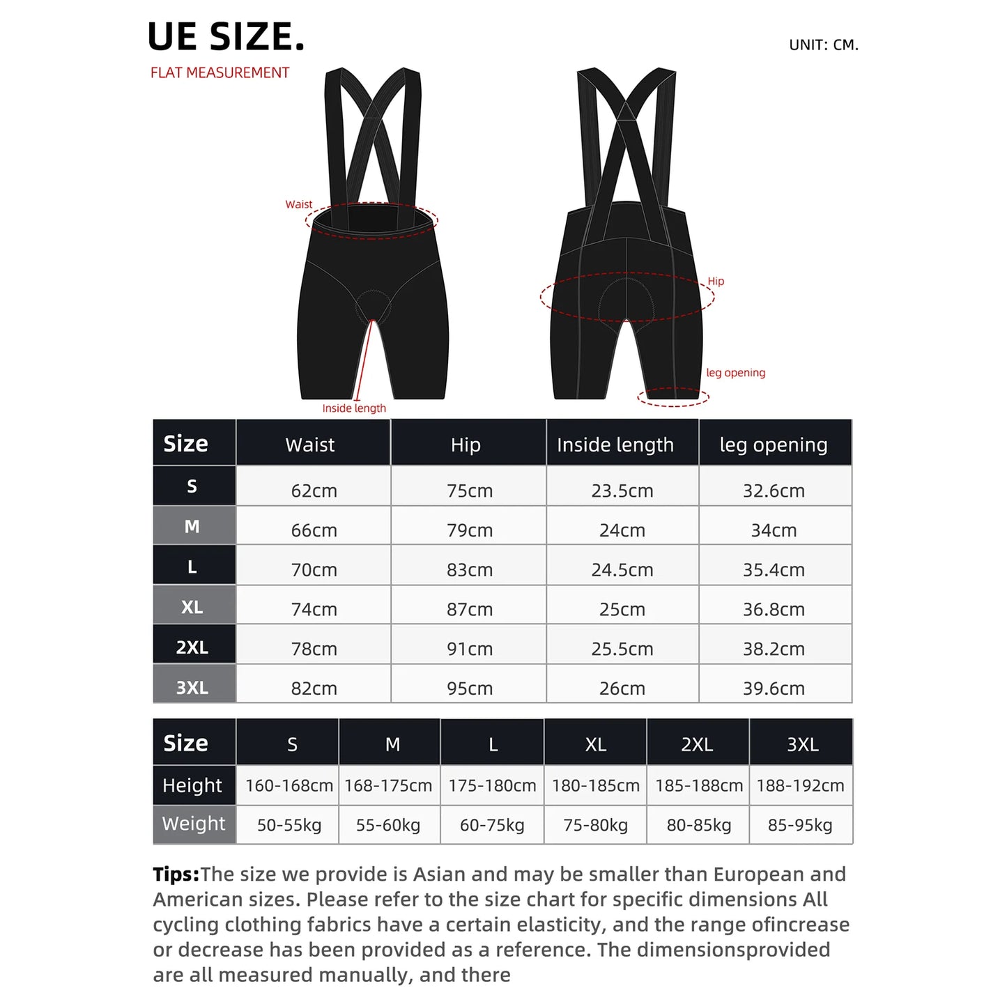 Cheji Mens Cycling Bib Shorts Seamless Breathable Quick Drying