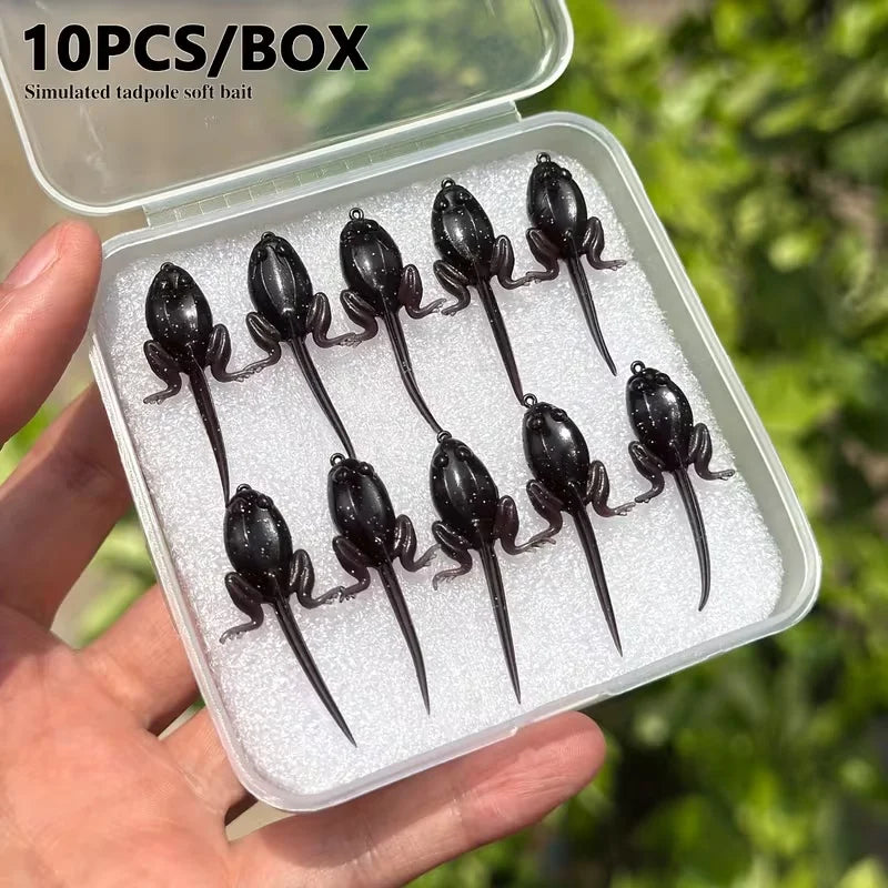 10/30 soft bodied small/large fly bait with hook - Realistic floating action bait - TPE material suitable for freshwater and sea